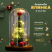 LED Christmas Decor: USB-Powered Tree in a Bottle with Ornaments
